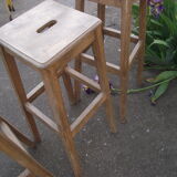 Laboratory workshop stool from the 50s/60s
