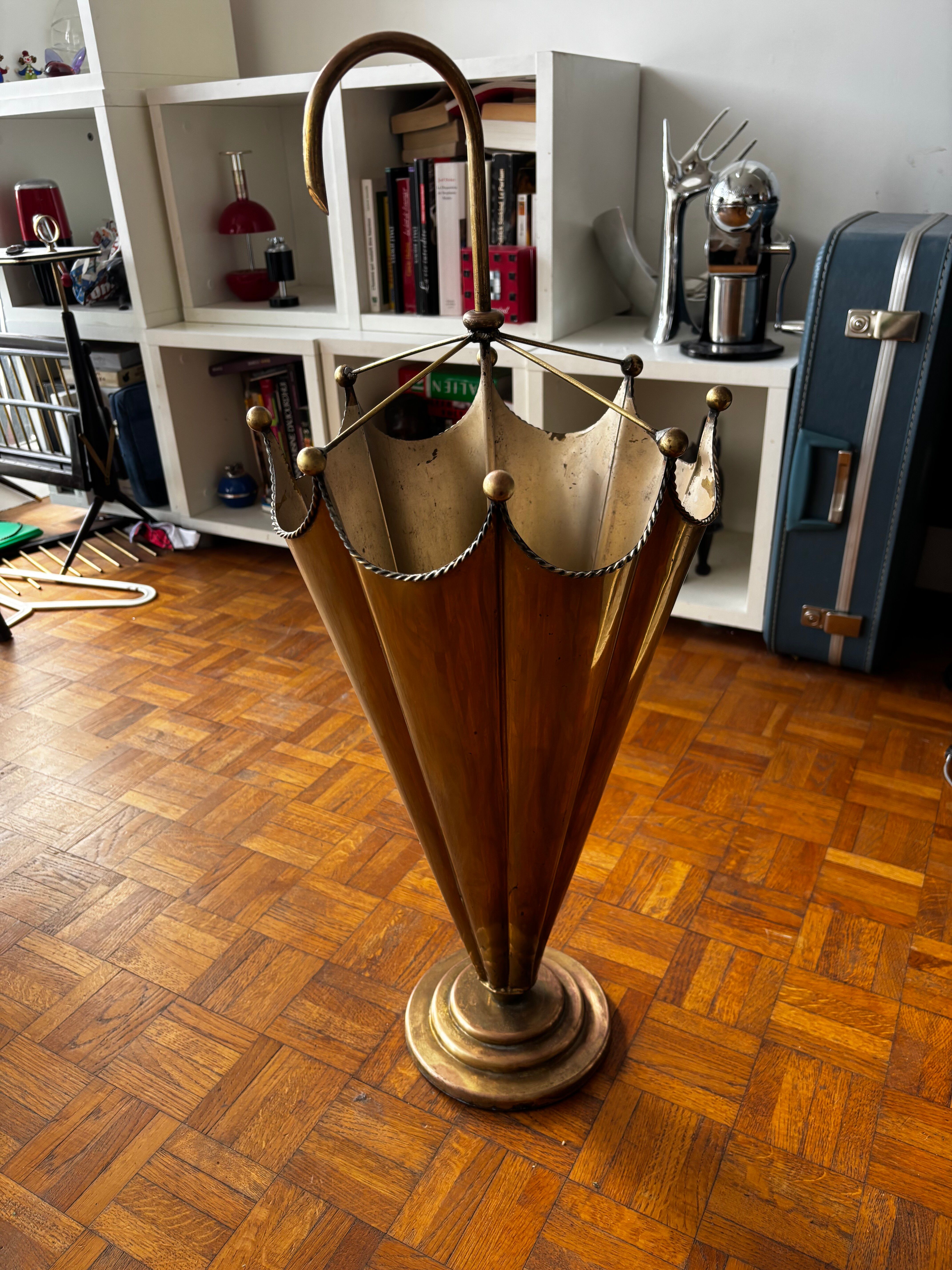 Brass umbrella stand 1960