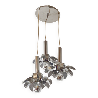 Vintage 1970 waterfall pendant light