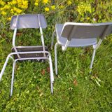 Set of 2 children's school chairs
