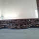 Ancien miroir cadre bois sculpté de dragons Chine, Vietnam 73x57 cm