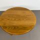 Round Oak Brutalist Round Coffee Table