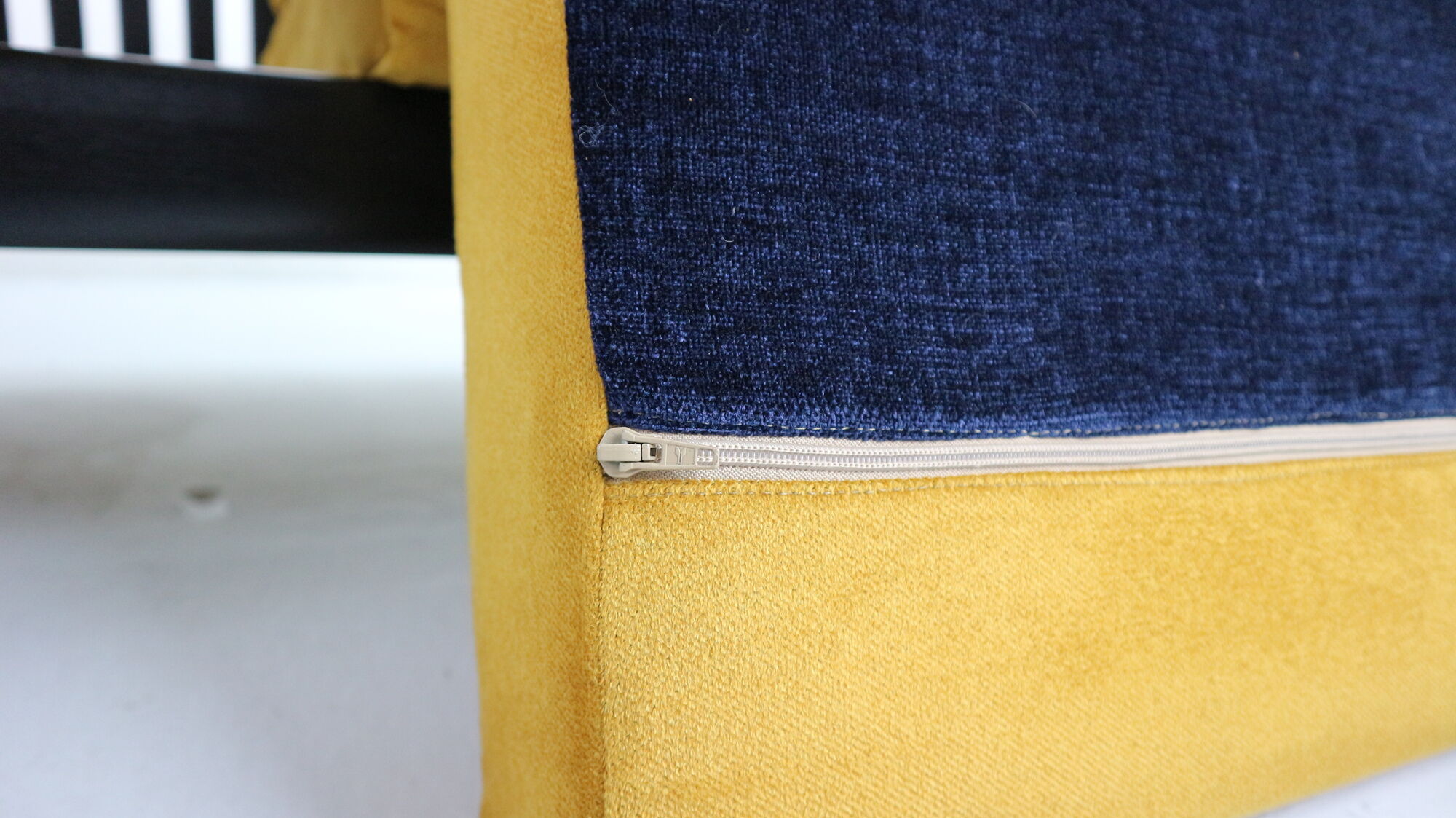 Mid-Century Modern Sofa in Yellow Velvet by Johannes Andersen, 1960s, Denmark