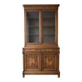 Antique library set: walnut and walnut burl