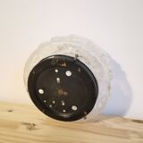 Vintage molded glass wall lamp