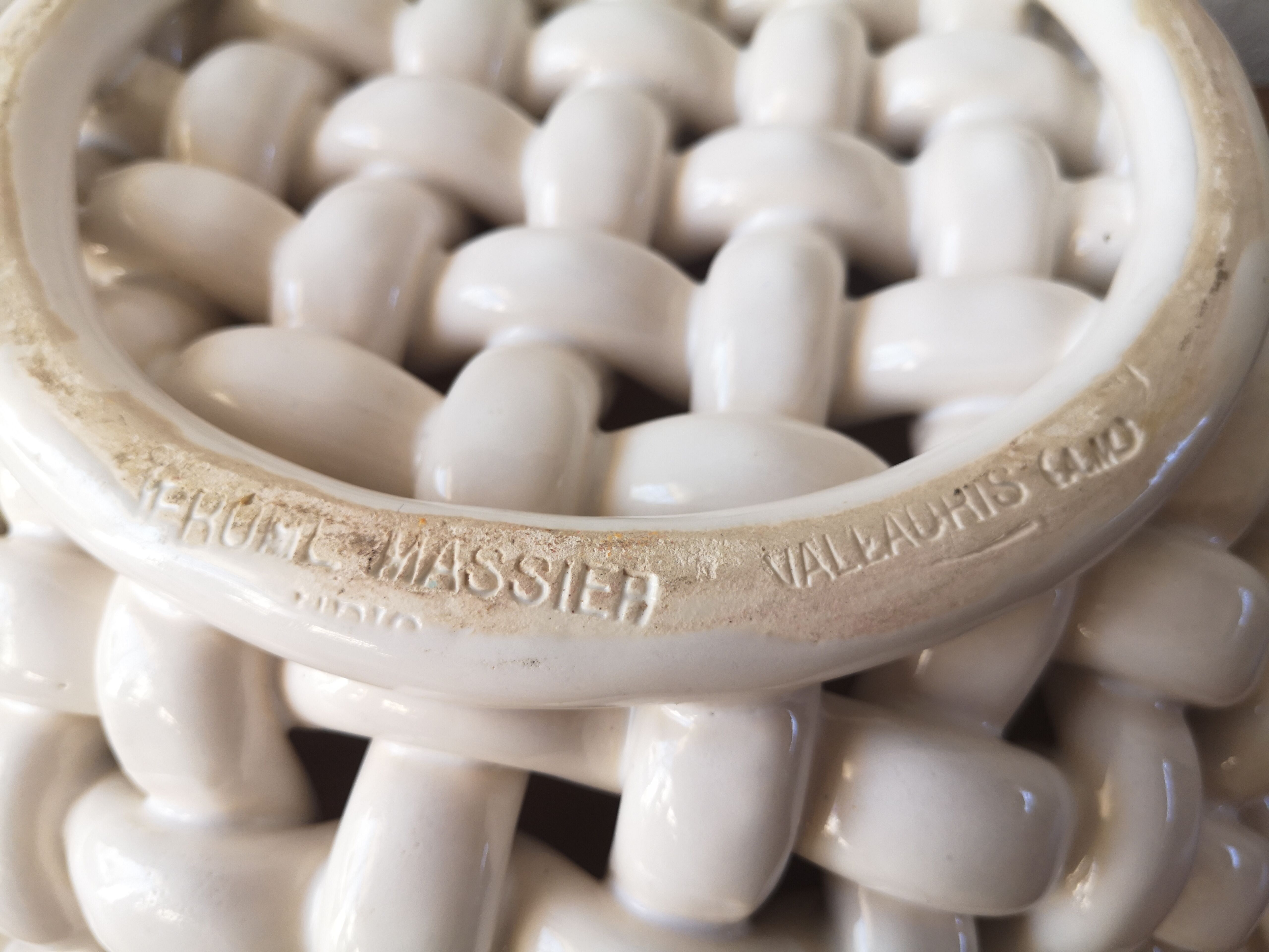 Jérôme Massier vallauris ceramic fruit cup