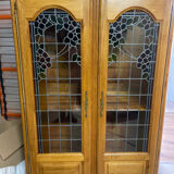 Display cabinet / showcase in solid oak