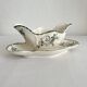 Old iron earthenware sauce boat "Réjane" Longwy