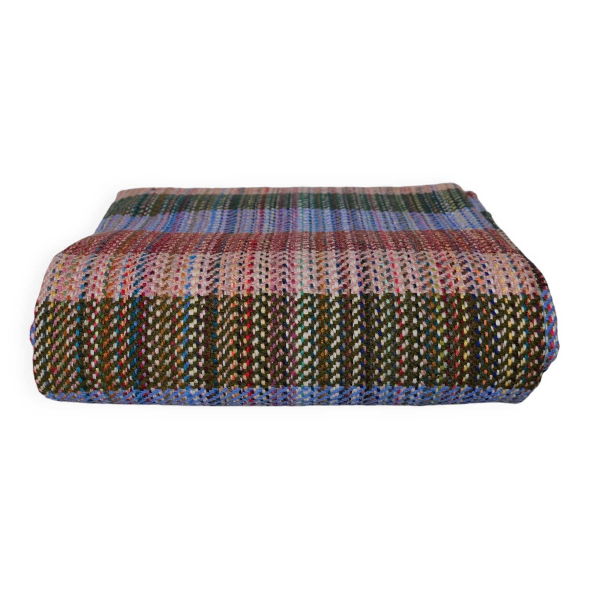 Khadi blanket, hand-woven from recycled wool by Storie