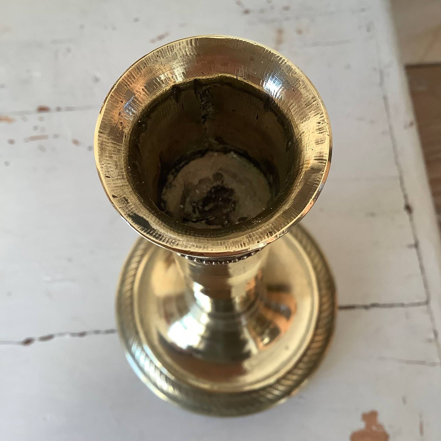 Brass candle holder