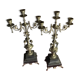 Pair of candelabra candlesticks for 3 candles