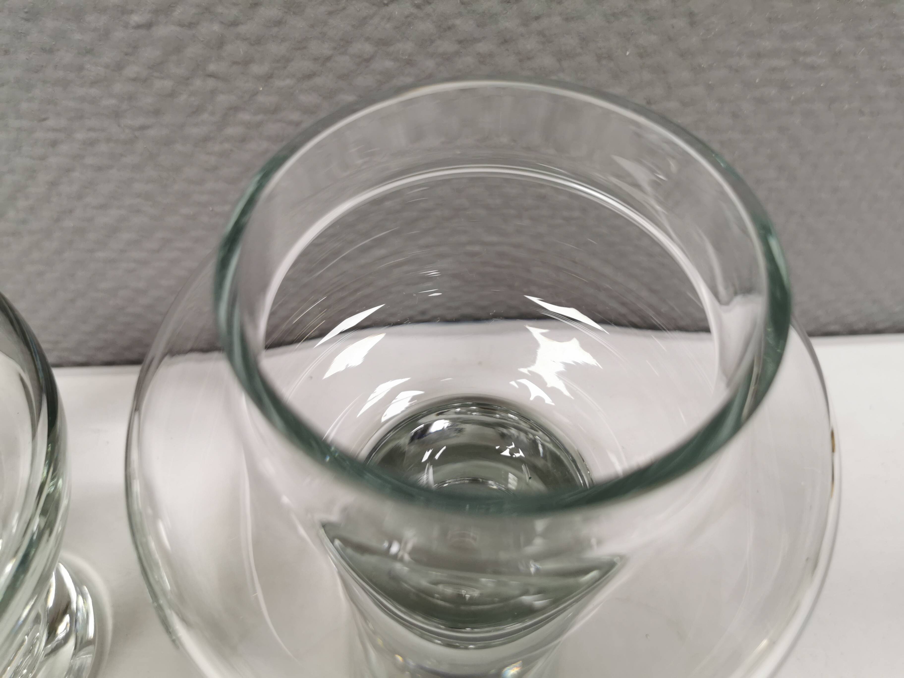 Two crystal glass vases from Polish Krosno glass