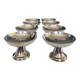 Set of 8 vintage stainless steel ice cream bowls