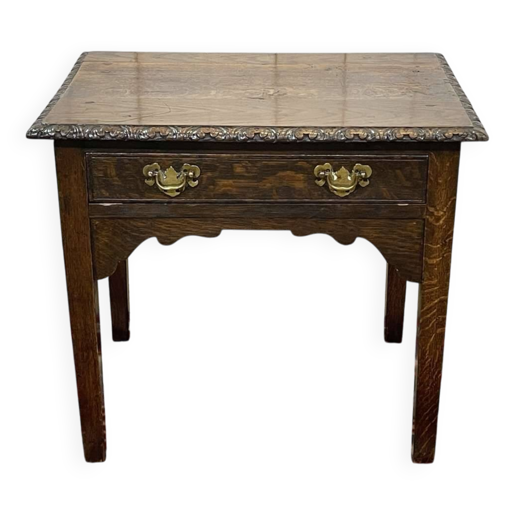 19th century English oak side table