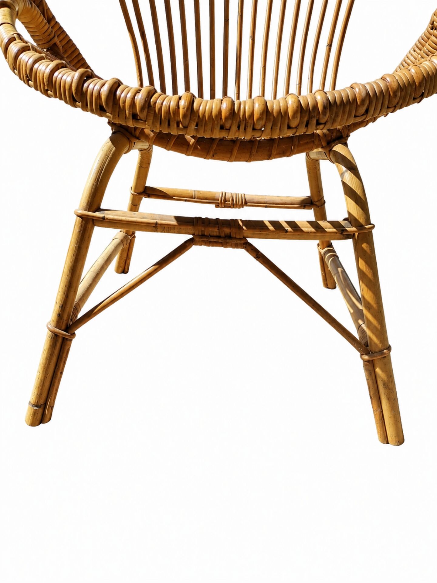 Vintage rattan armchair