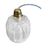 Suspension globe vintage doré