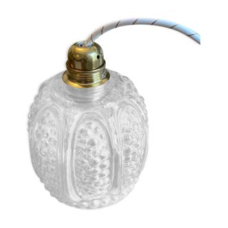 Golden vintage globe pendant lamp