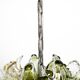 Suspension italienne unique XXL des années 1960 avec des fleurs en verre de Murano par VeArt