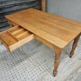 Antique oak table dining table kitchen table 69 x 130 cm