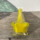 Murano yellow glass soliflore vase, 1960