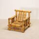 Pair of Bamboo Armchairs, Pierre Frey Cushions, French Work, circa