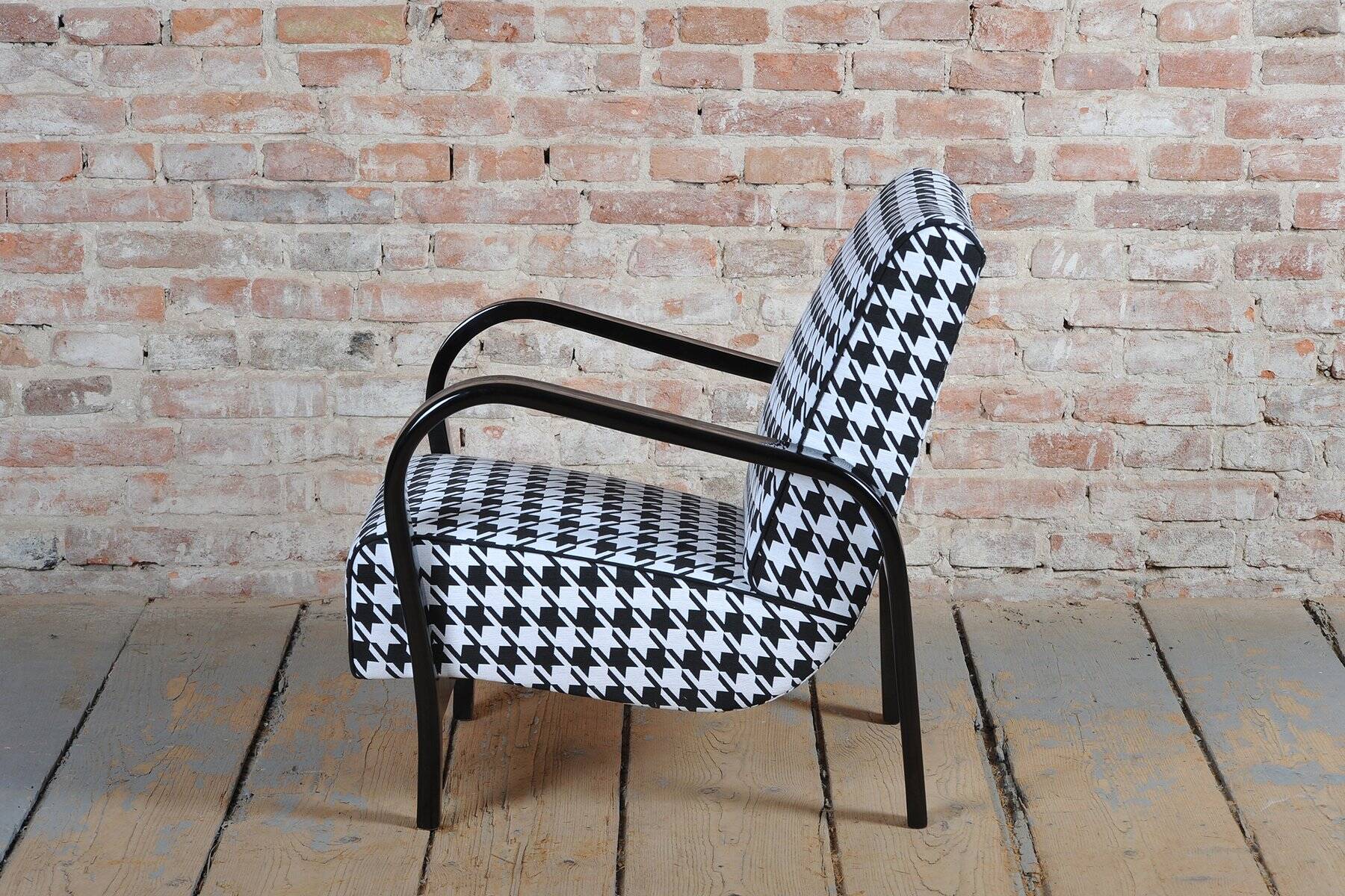 Czech Art Deco Beech Armchair by Koželka and Kropáček, 1930s