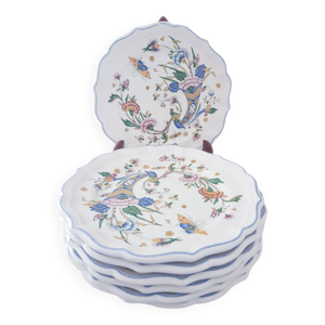 Lot de 7 assiettes Gien