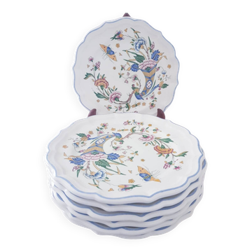 Lot de 7 assiettes Gien - modèle Corne d'abondance