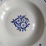 4 Deep Plates in earthenware Moulin des Loups & Hamage model Lucien