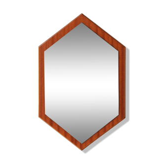 Diamond teak mirror - scandinavian