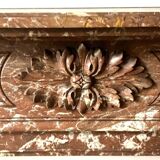 Louis XVI Style Fireplace In Speckled Red Marble 20th Century