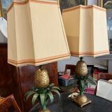 Pair of pineapple lamps
