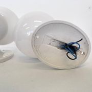 Pair of Bauhaus Wall Lamps in Porcelain and Glass - Design - 1930s