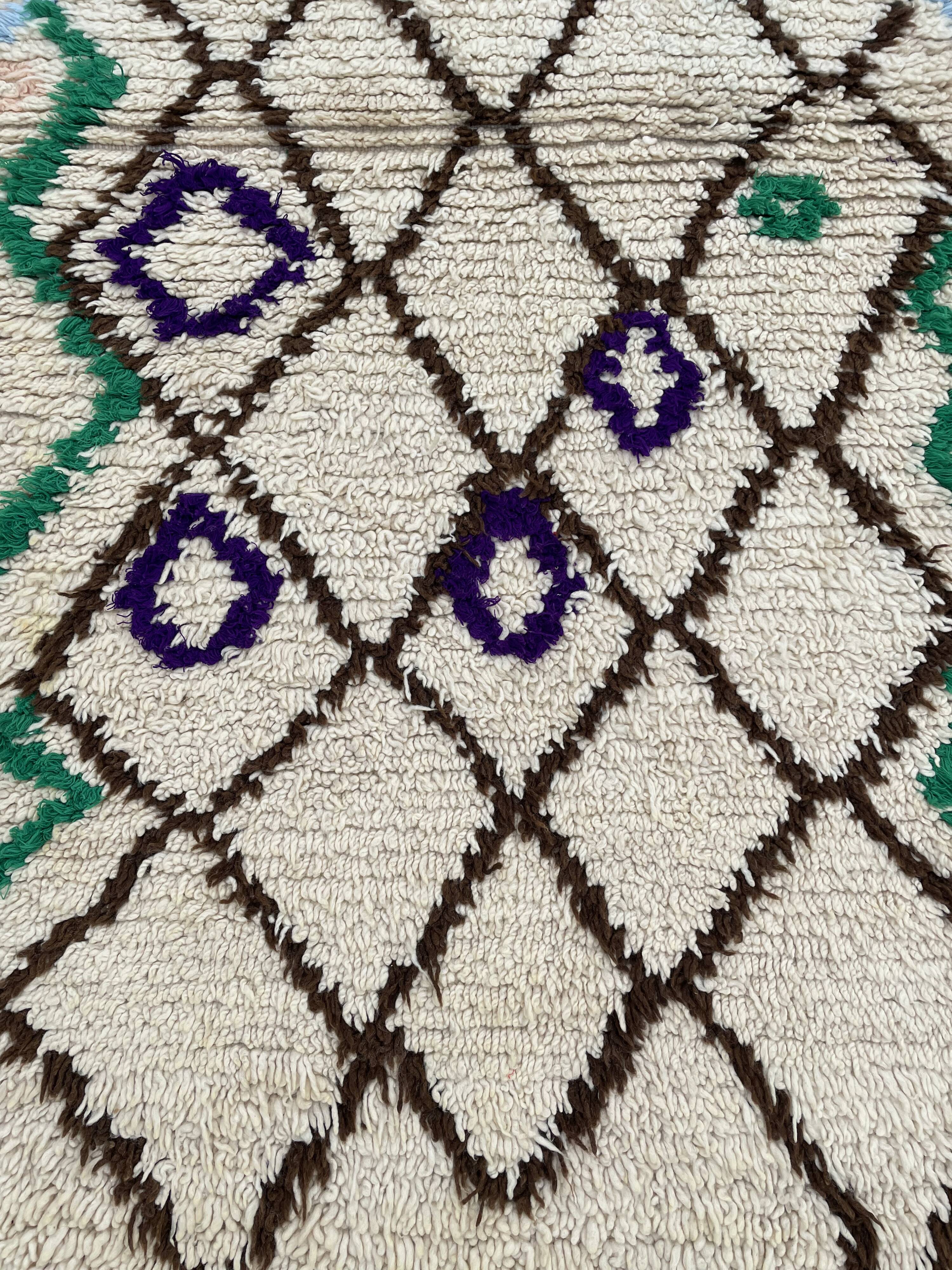 Small Berber Carpet Beni Ouarain 95x175 cm