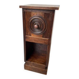 Dudouyt bedside table, oak, 1940.