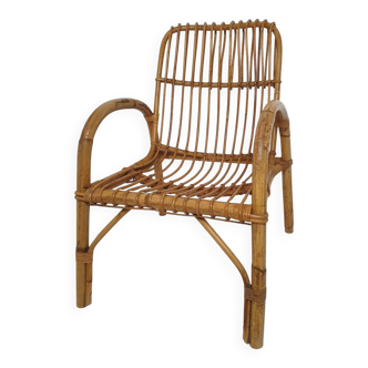 1960s rattan armchair