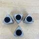 4 aluminum triangle candle holders, Ikea
