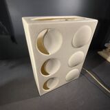 Lampe à poser en céramique, design optic art, 1960