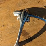 Vintage silver metal knife holders