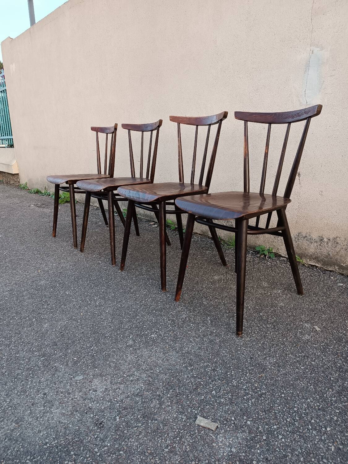 Set of 4 chairs by Tatra Nabytok Czechoslovakia 1960