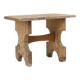 Beau tabouret bas de forme rustique en bois peint, France vers 1900