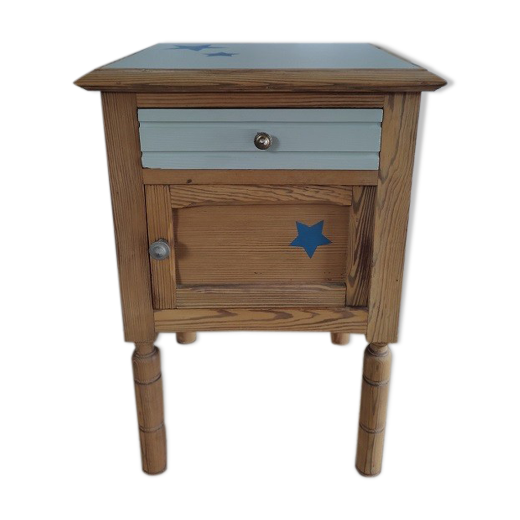 Table De Chevet Ancienne Relookee