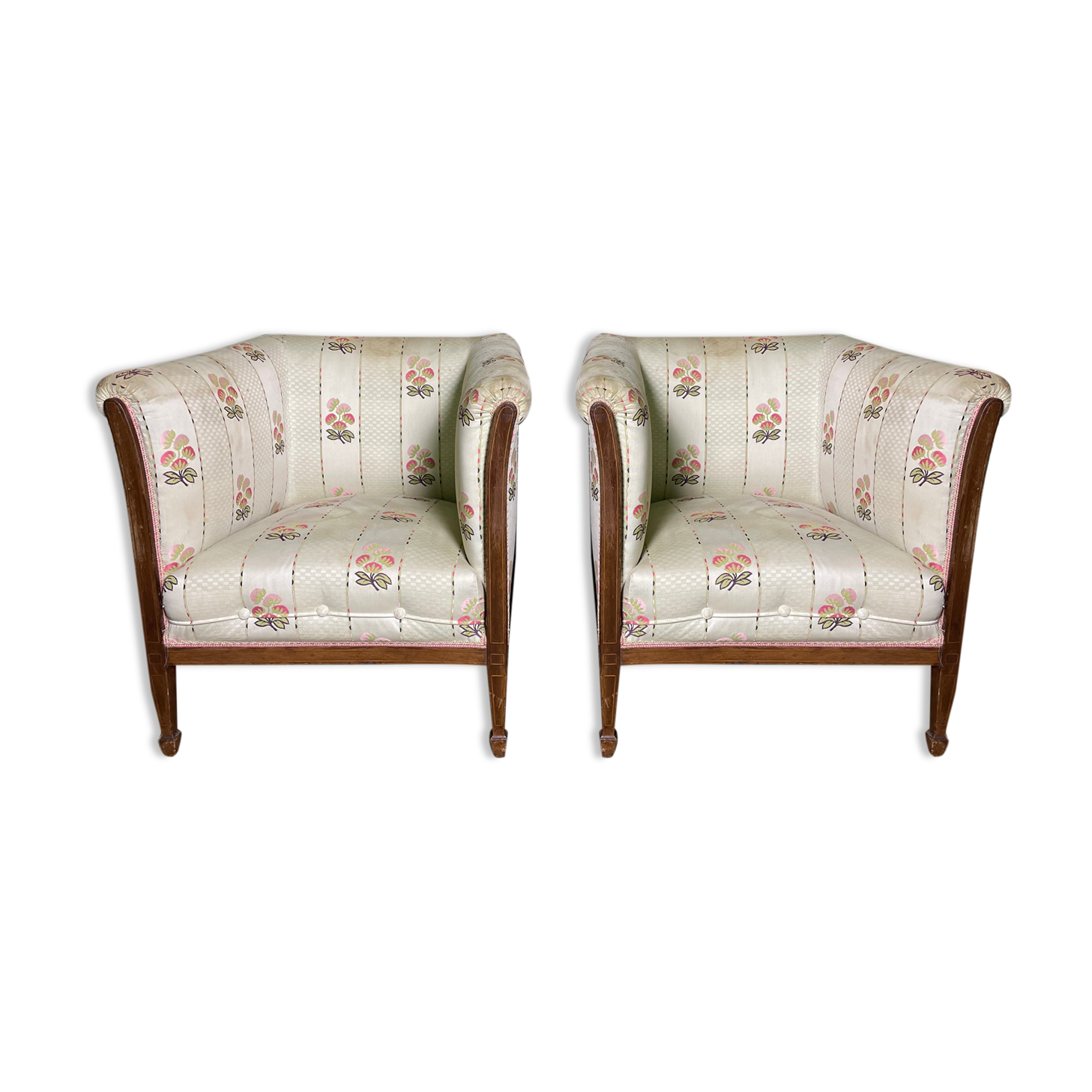 Pair of Art Deco period armchairs