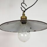 Industrial Black Enamel Light, 1930s