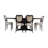 Dining Room Table and Mahogany Chairs by Fratelli Rigamonti, 1950s, Set of 7