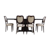 Dining Room Table and Mahogany Chairs by Fratelli Rigamonti, 1950s, Set of 7