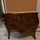 "Du Barry" commode in marquetry, marble top