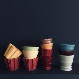 Lot of 3 flower pots 60s