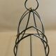 Art deco metal design magazine holder