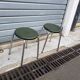 Set of 2 stools in green bakelit